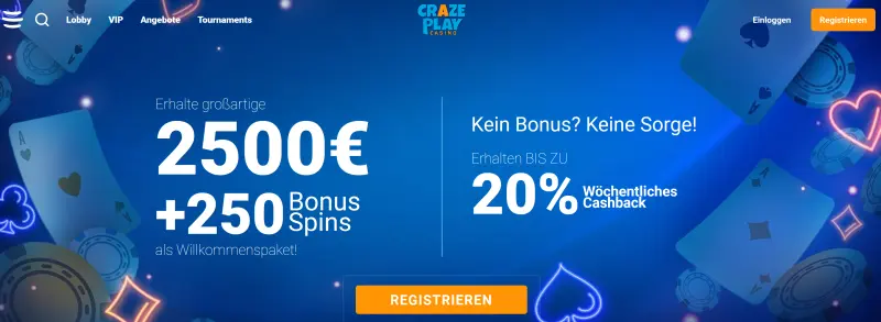 CrazePlay Casino Test