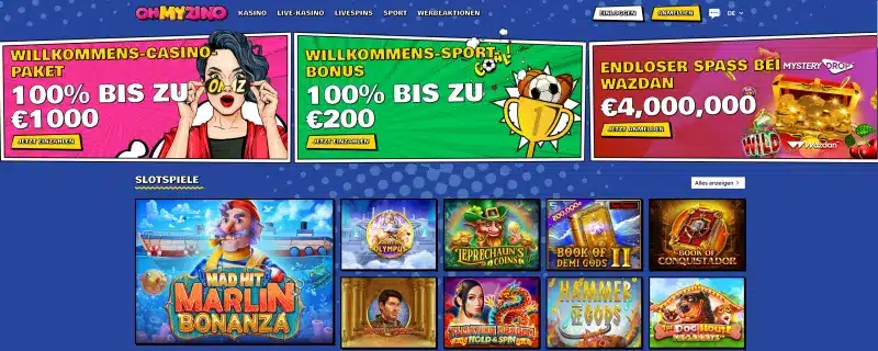 OhMyZino Casino Test