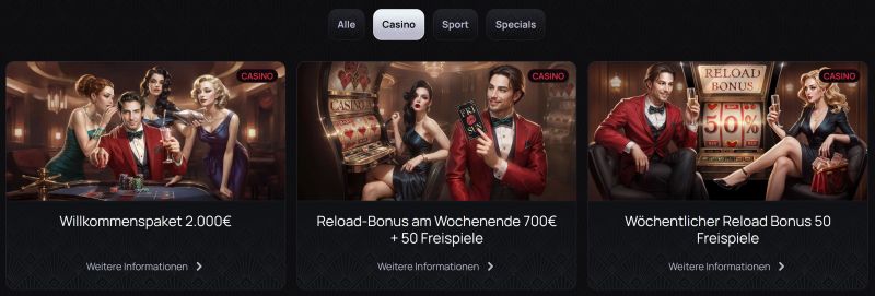 Casinova Casino Bonus