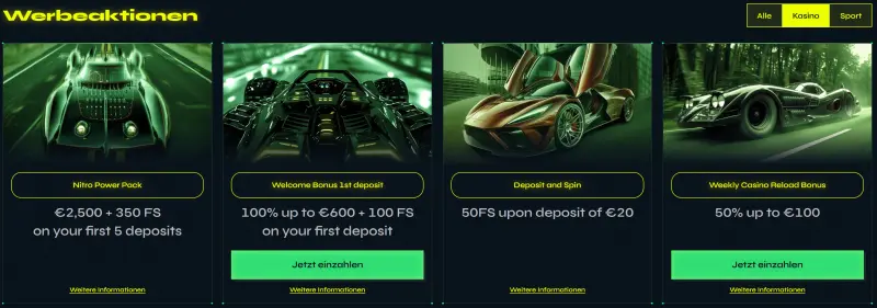 Nitrobet Casino Bonus